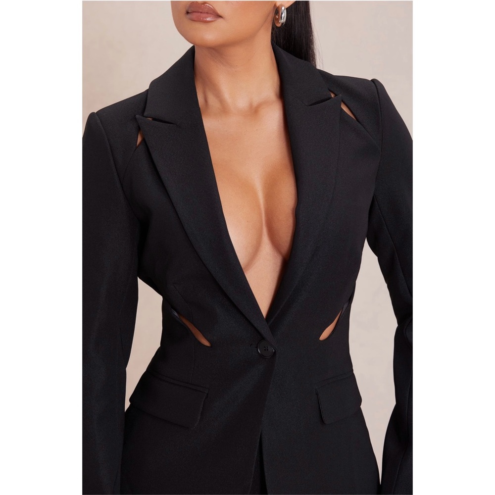 NWT Fashion Nova - Nova Luxe Women’s Denise Black Pant Suit - Picture 3 of 10